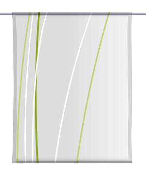 Linea greygreen vario dark links, Scheibenhänger eckig